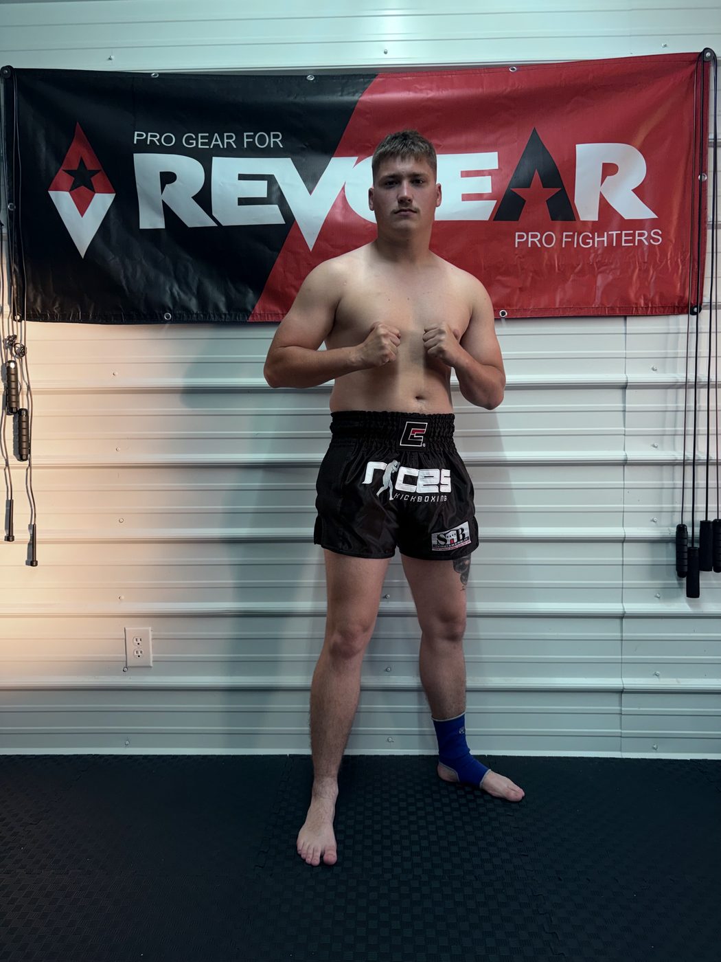 Fighter training at Rice’s Kickboxing