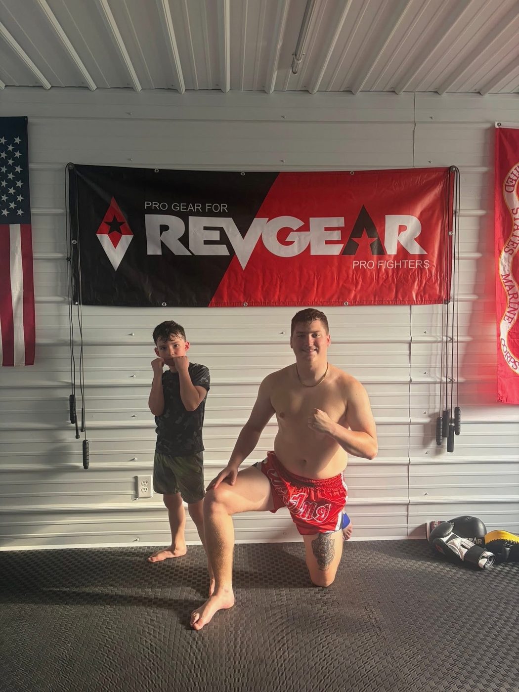 Kickboxing training